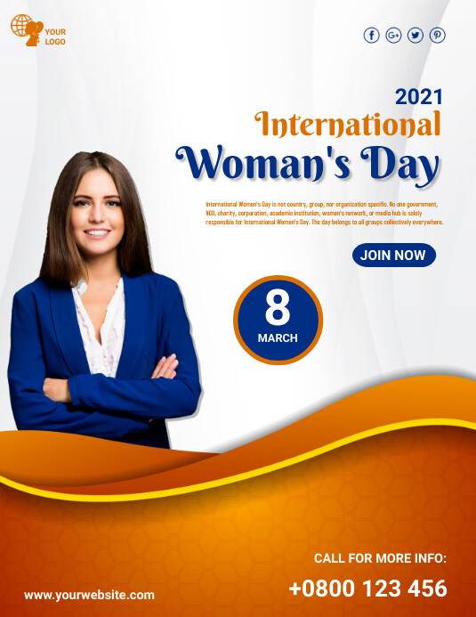 women's day, event Ulotka (US Letter) template