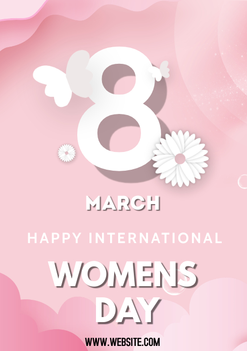 Women's Day 2021 flyer A3 template