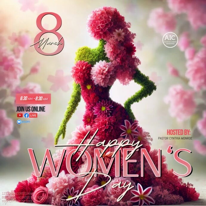 Women's Day 2025 Square (1:1) template
