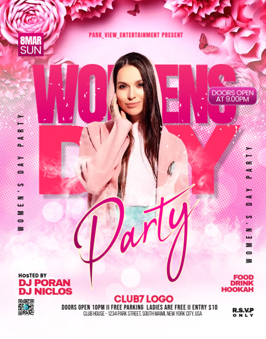 Women's Day Celebration ad Poster/Wallboard template