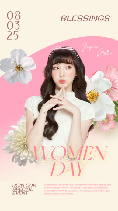 Women's day celebration Facebook Story template