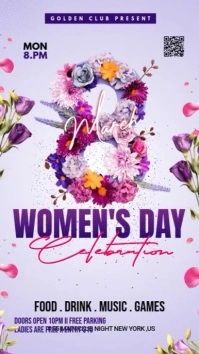Women's Day Celebration flyer Instagram Story template