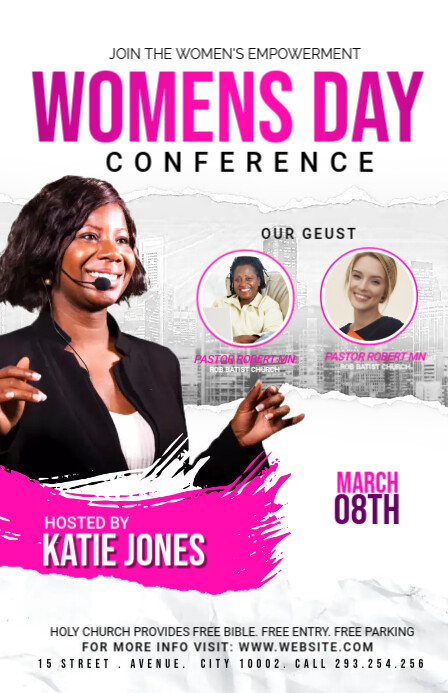 Women's Day Church Conference Template | PosterMyWall