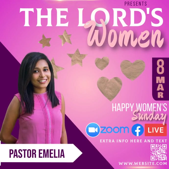 Copy of WOMEN'S DAY CHURCH TEMPLATE | PosterMyWall
