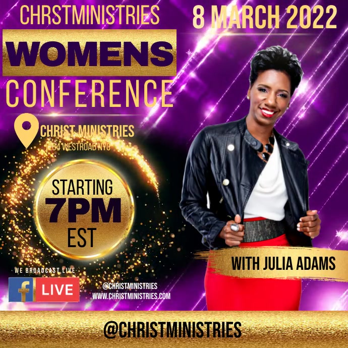 women's day conference event template Wpis na Instagrama