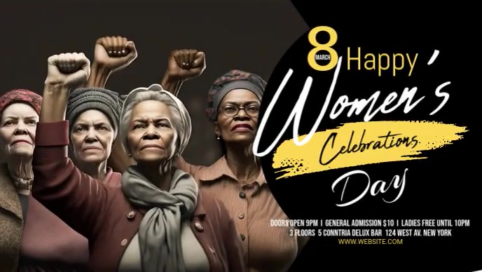 Women's Day Miniatura na YouTube template