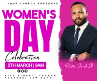 Women's day Large Rectangle template