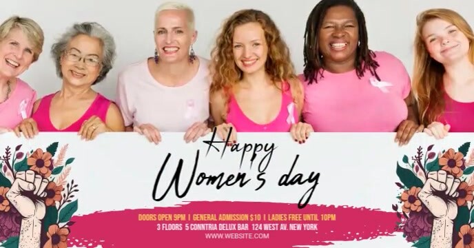 Women's Day Okładka wydarzenia na Facebooku template