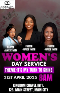 women's day Half Page Wide template