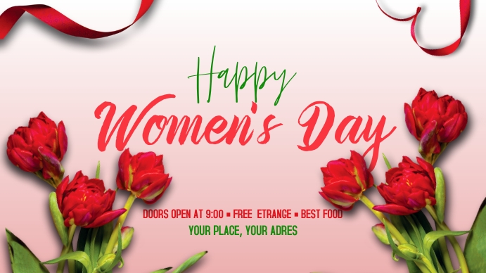 Women's Day Digital Display (16:9) template