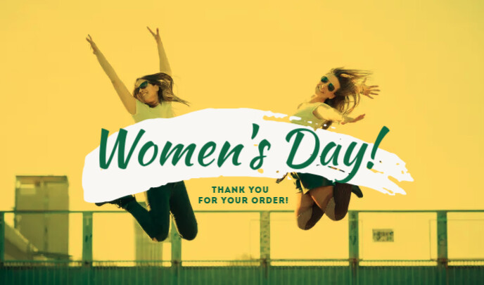 Women's Day Etykietka doczepna template