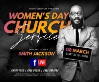 Women's day Large Rectangle template