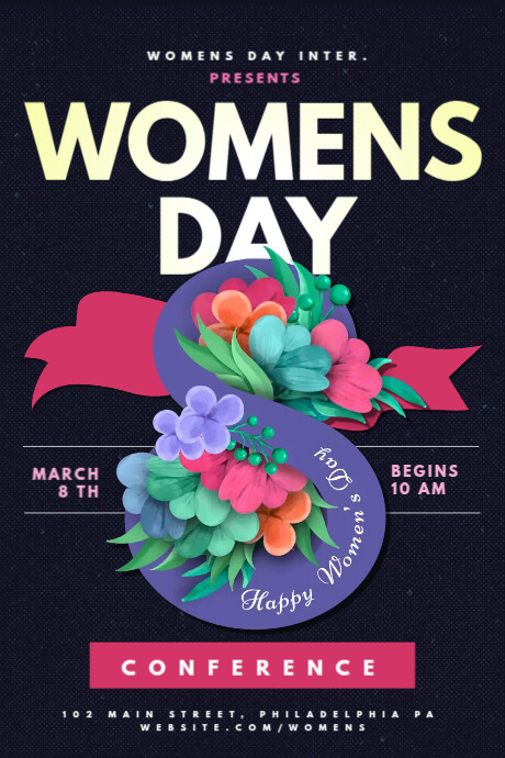 Women's day Tumblr Graphic template