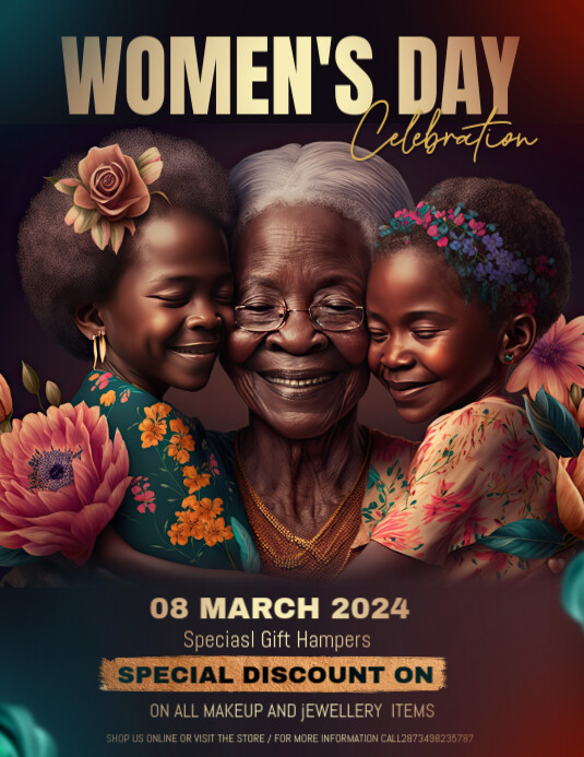Women's day Ulotka (US Letter) template