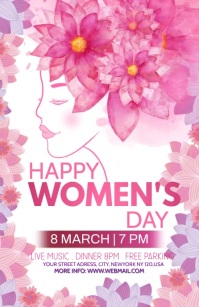 women's day Half Page Wide template