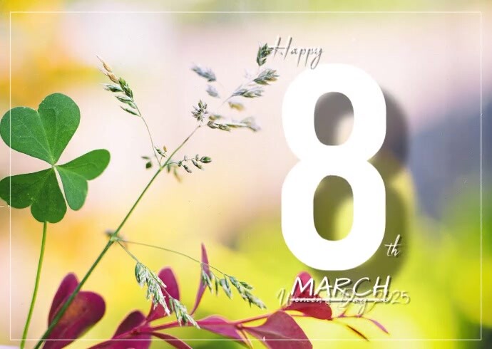 Women's Day Pocztówka template
