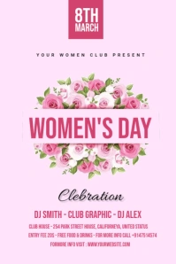 Women's Day Gráfico de Pinterest template