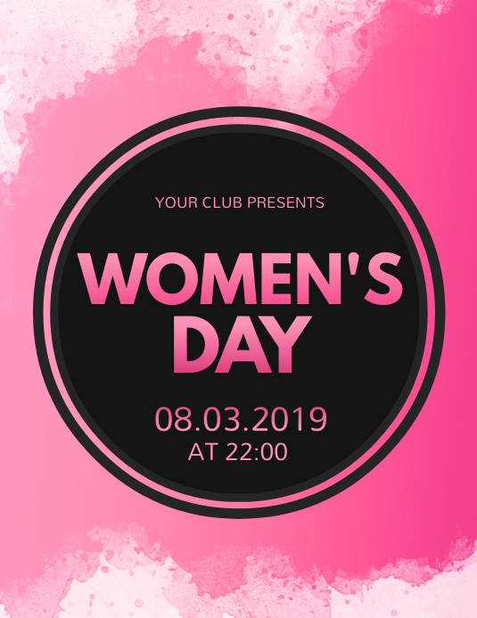 Women�s Day Flyer, International Women�s Day Template