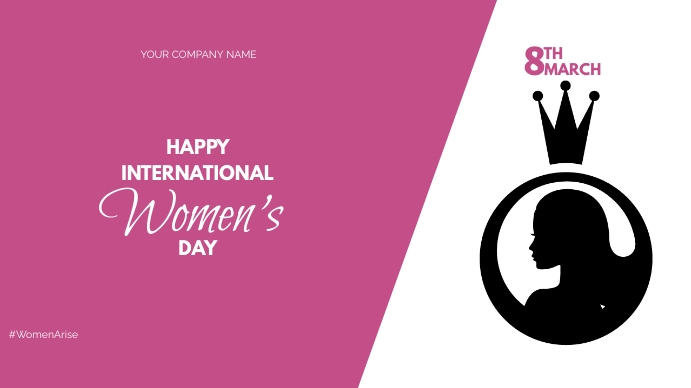 Women's Day Flyer Prezentacja (16:9) template