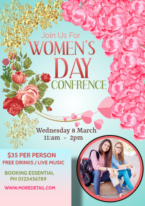women's day Flyer Template | PosterMyWall