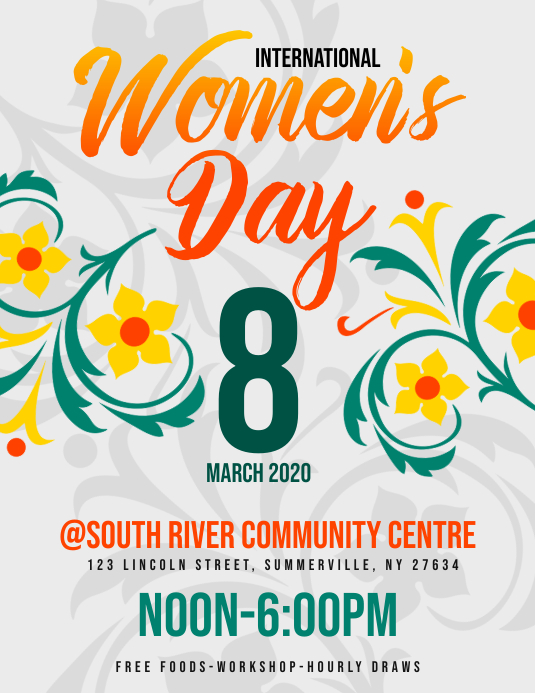 Women's Day Flyer template