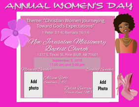 Women S Day Program Template PosterMyWall
