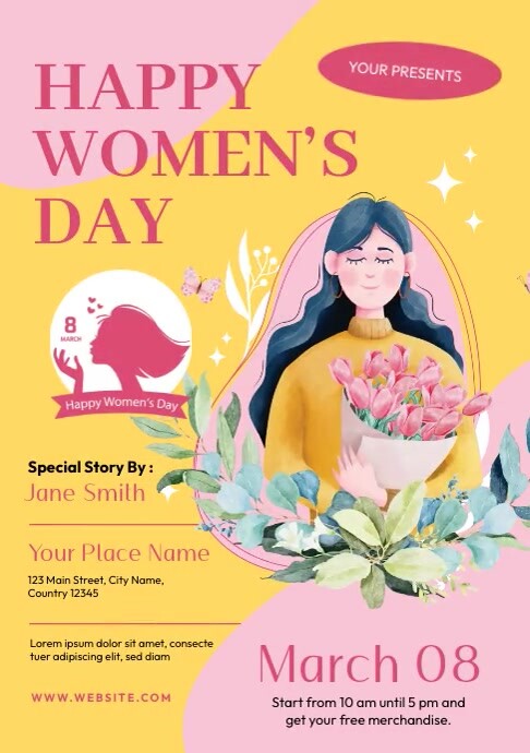 Women's Day Flyer Template A4