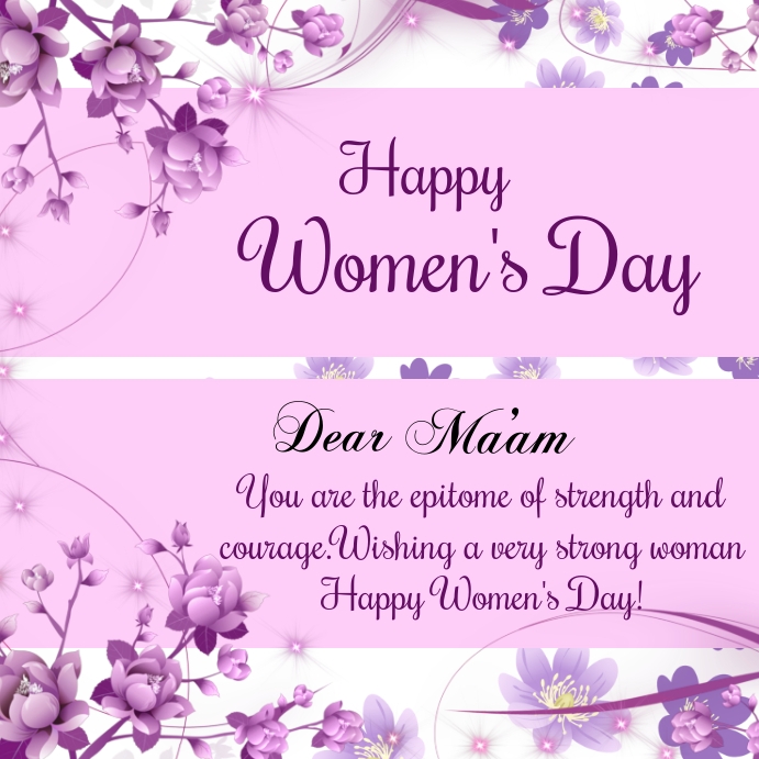 Women's day greeting template Wpis na Instagrama