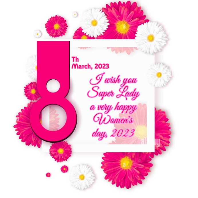 Women's Day Greetings Cards Wpis na Instagrama template