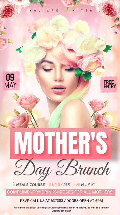 women's day Instagram story, mother's day template
