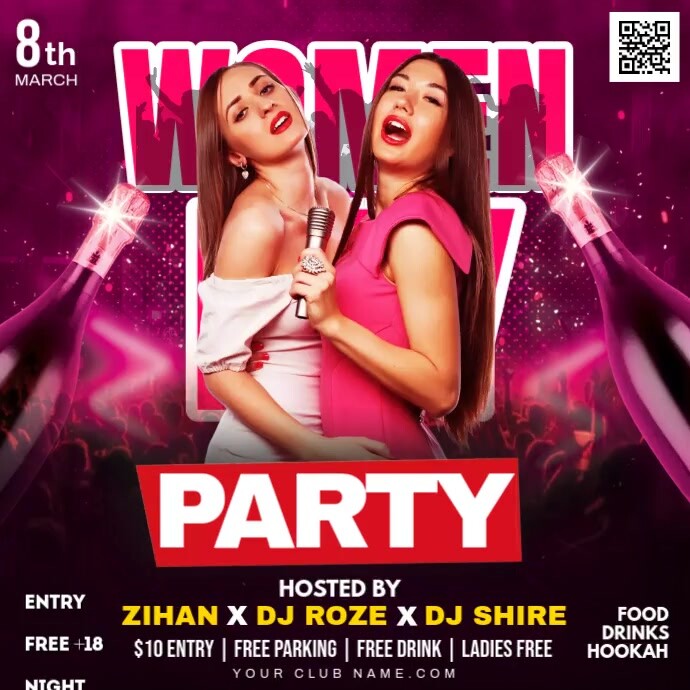 women's day party Instagram Post template