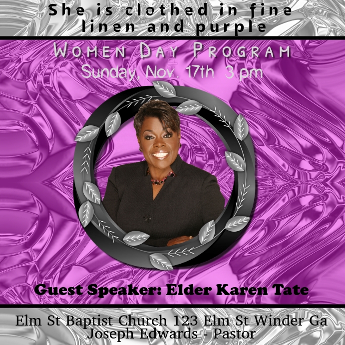 Women's Day Program Template PosterMyWall