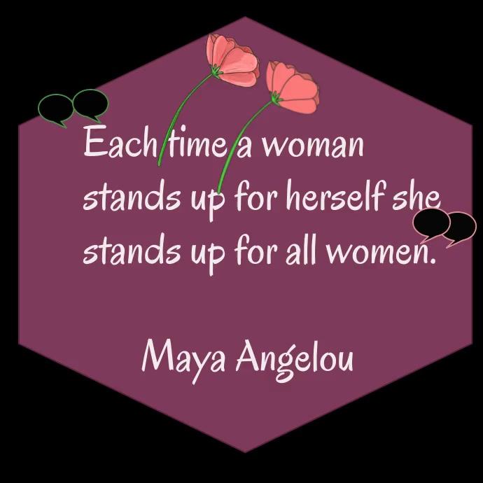 Women's Day Quote Wpis na Instagrama template