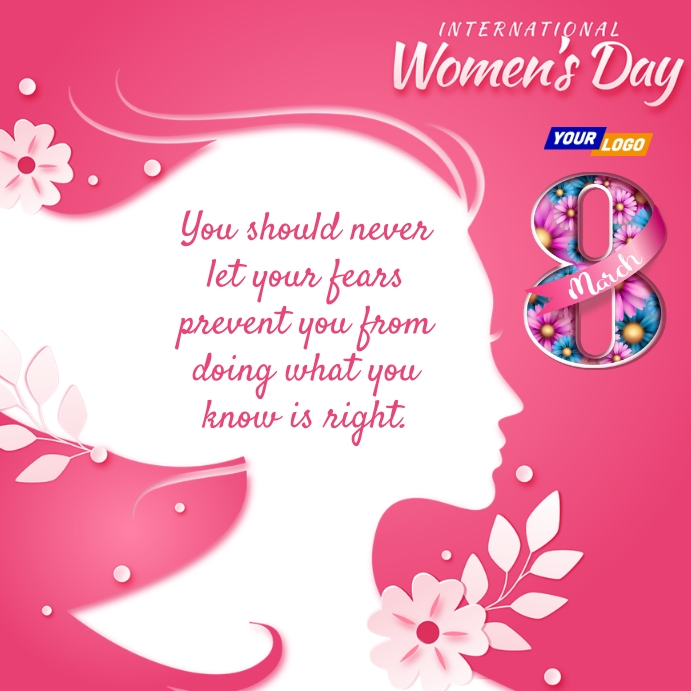 Women's day quote Template PosterMyWall