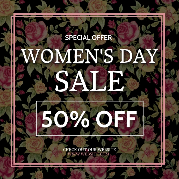 WOMEN'S DAY SALE AD Flyer Template PosterMyWall