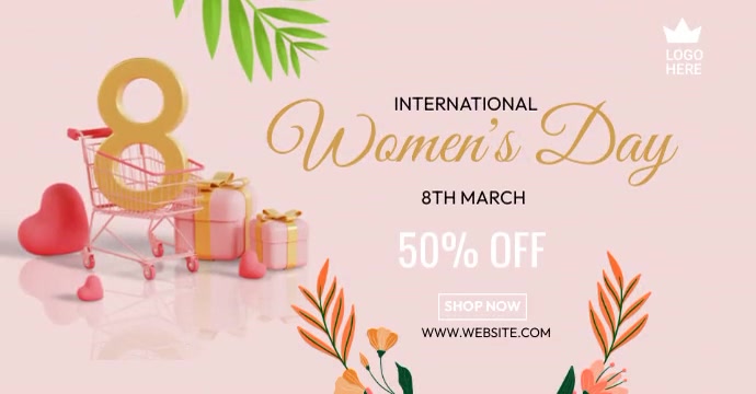 Women's Day Sale Facebook Ad template