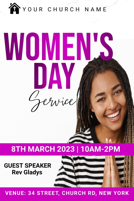 Women's day service Template | PosterMyWall