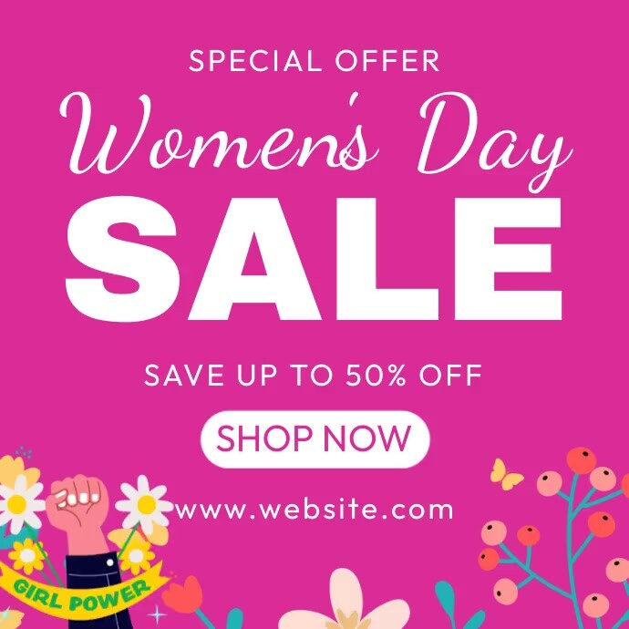 Plantilla de Women's Day Special Offer | PosterMyWall