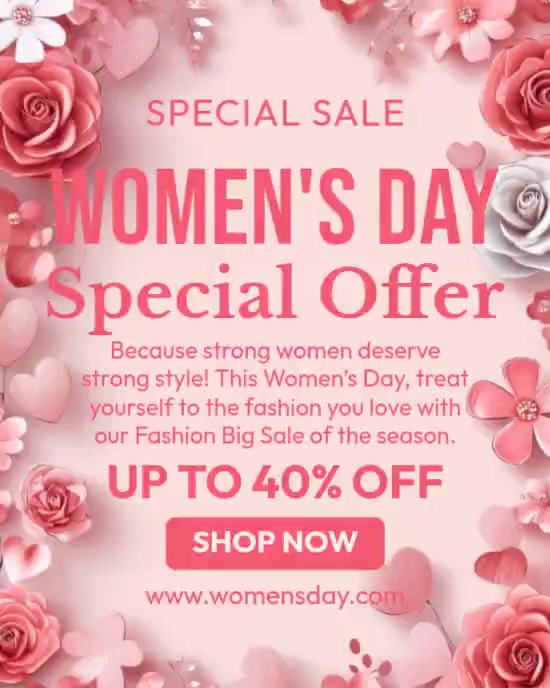 Women's Day Special Offer Template | PosterMyWall