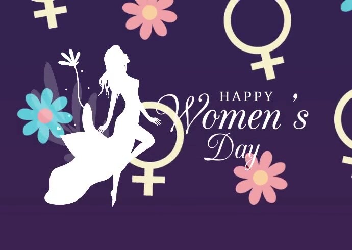 Women's day Template Postcard