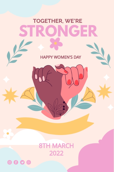 Women's Day Template Plakat