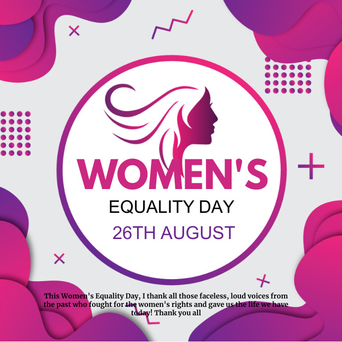 Women's equality day,event, women's day Template | PosterMyWall