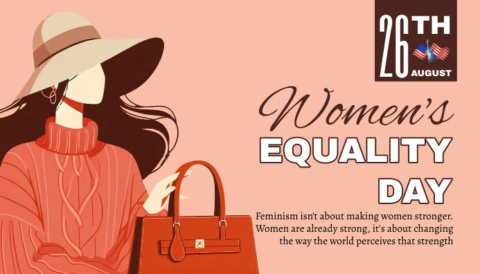 Women's Equality Day Nagłowek bloga template