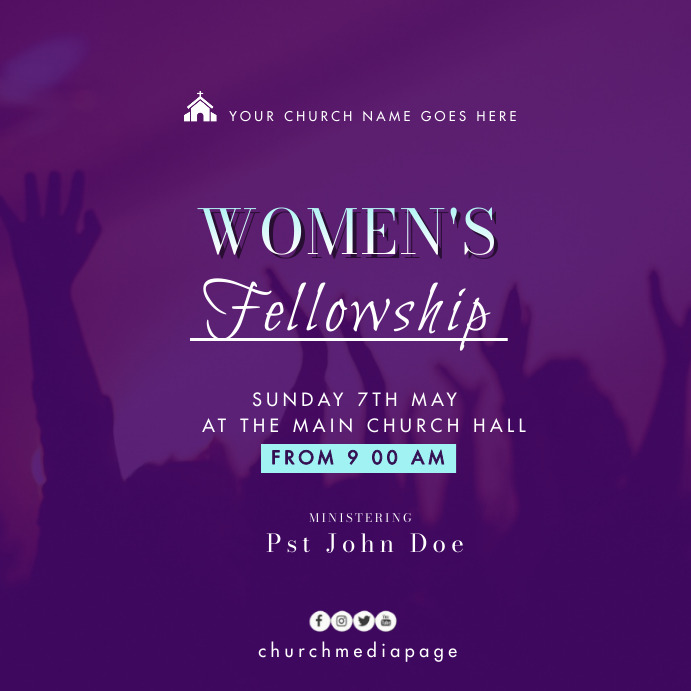 Women's Fellowship Instagram Post template