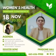 Women's health Issues Seminar Advert Square (1:1) template
