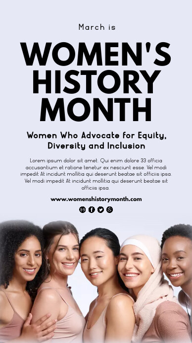 Women's History Month template
