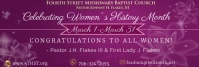 Women's History Month LinkedIn Banner template