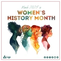 Women's history month instagram video post template