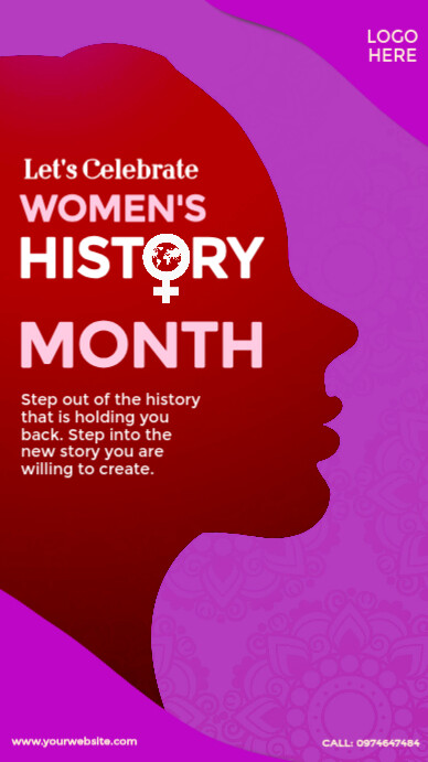 women's history month post template