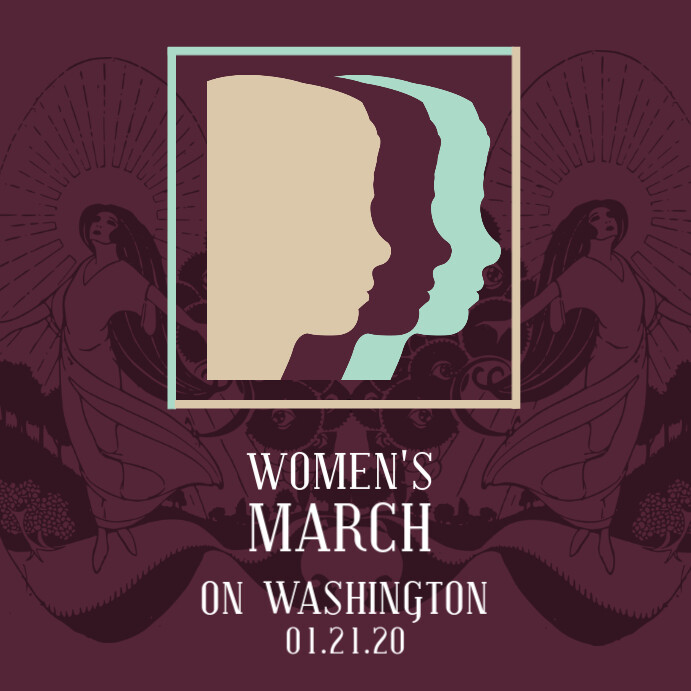 Women's March Instagram Image template
